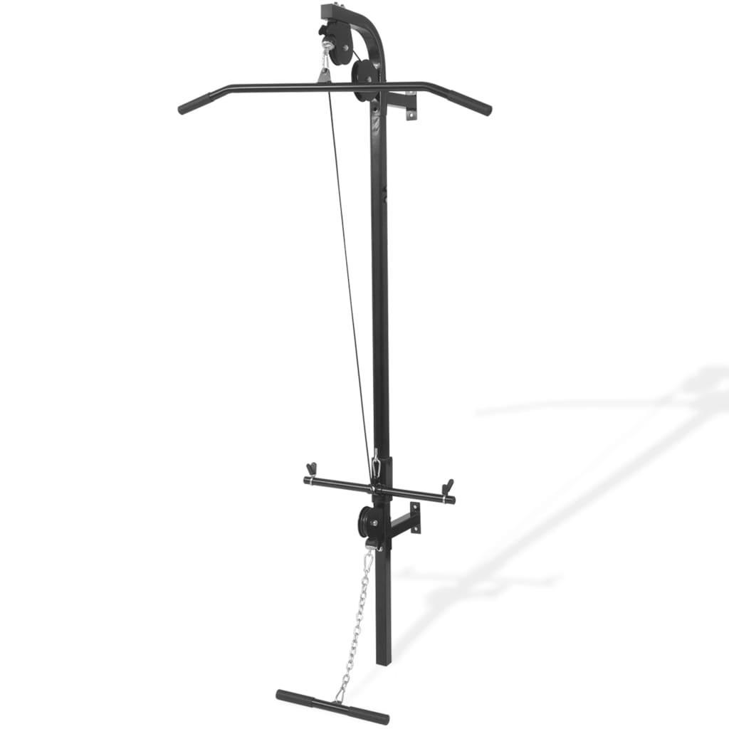 vidaXL Veggmontert hjemmegym med 2 stenger pull-up og dips veggfeste