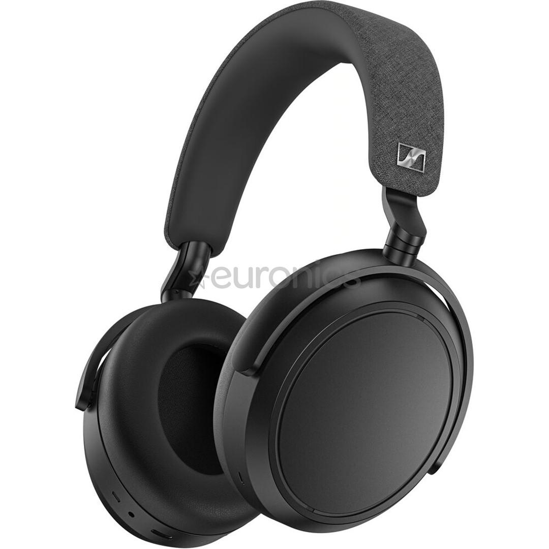 Sennheiser Momentum 4 Wireless over-ear hodetelefoner i svart sett forfra