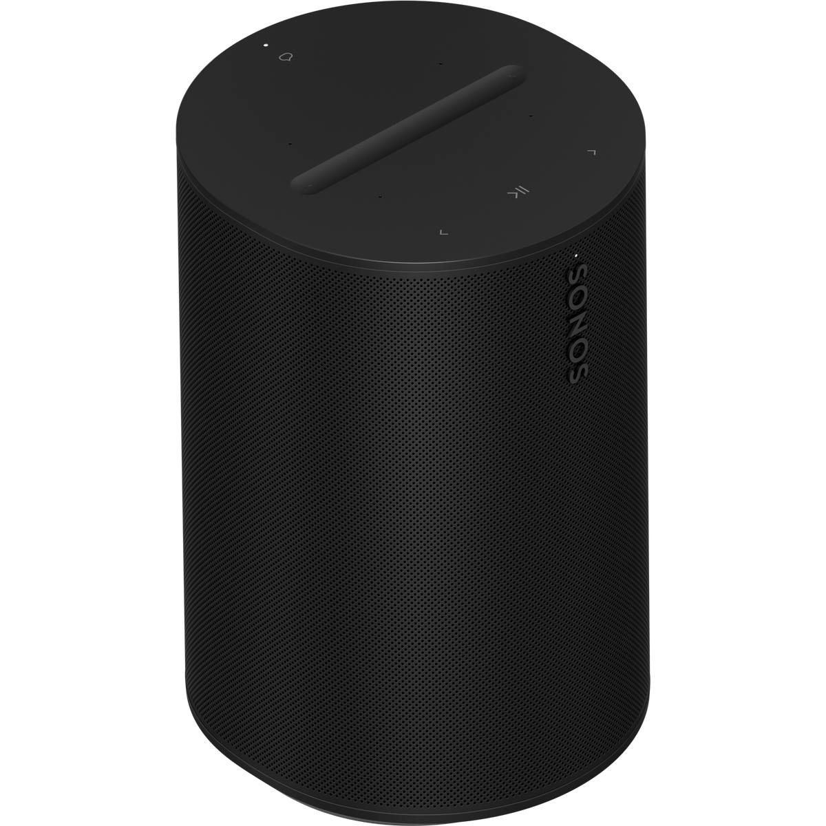 Sonos Era 100 trådløs smarthøyttaler i hvitt og svart farge sett fra siden