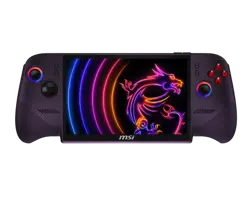 MSI Claw 8 EX AI+ håndholdt gaming-PC med 8-tommers skjerm og ergonomiske kontrollere