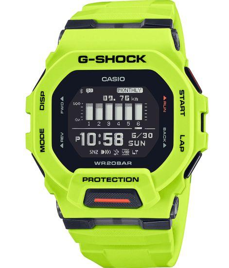 Casio G-Shock GBD-200-9ER G-Squad treningsklokke i limegrønt og svart