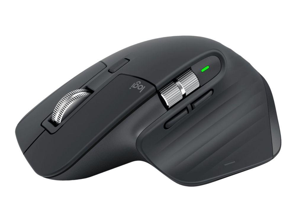 Logitech MX Master 3S ergonomisk trådløs mus i grafitt for profesjonell produktivitet
