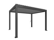 Biohort Pergola 4x3 meter i metallic mørkegrå/sølv