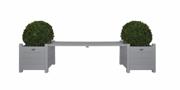 Esschert Design Blomsterkasser med Bro Benk