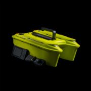 RidgeMonkey Hunter 750 agnbåt i sort med topplastende agntank