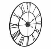 VidaXL Stor Veggklokke Svart Metallfarget XXL 80cm