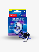 Alpine SleepDeep ørepropper med ovalt design og reiseetui
