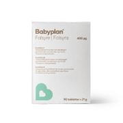 Babyplan folsyretilskudd med 400 mikrogram per tablett