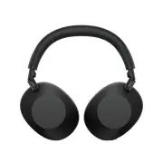 Sony WH-1000XM6 trådløse over-ear hodetelefoner i svart sett fra siden