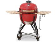 Kamado Bono Limited TQ0025 keramisk kamado-grill i rødt, 64 cm diameter