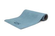 Abilica YogaMat Life ECO i blå og grå TPE-materiale med bærestropp
