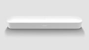 Sonos Beam Gen 2 soundbar i matt svart farge sett forfra mot hvit bakgrunn