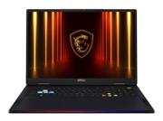 MSI Raider A18 HX gaming laptop 18 tommer i svart med RGB-belysning