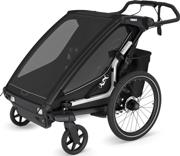 Thule Chariot Sport 2 G3 Black - fleksibel sykkelvogn for 2 barn