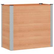 vidaXL høybed i brun WPC og aluminium, 100x50x91 cm